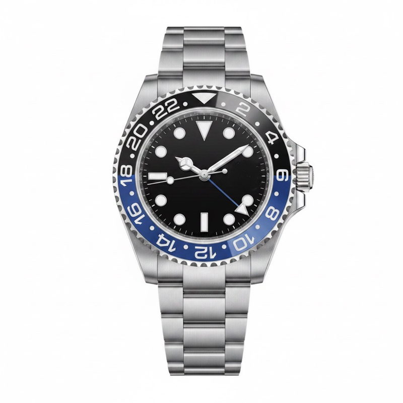 Herren-Armbanduhr mit zwei Zeitzonen