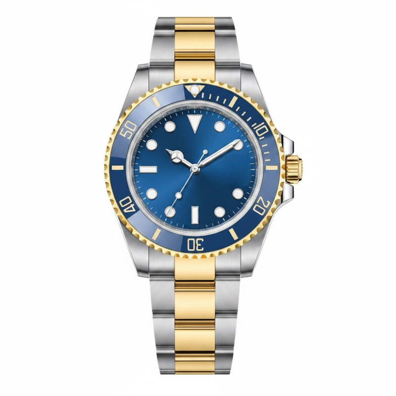 Herren-Taucheruhr mit blauem Zifferblatt