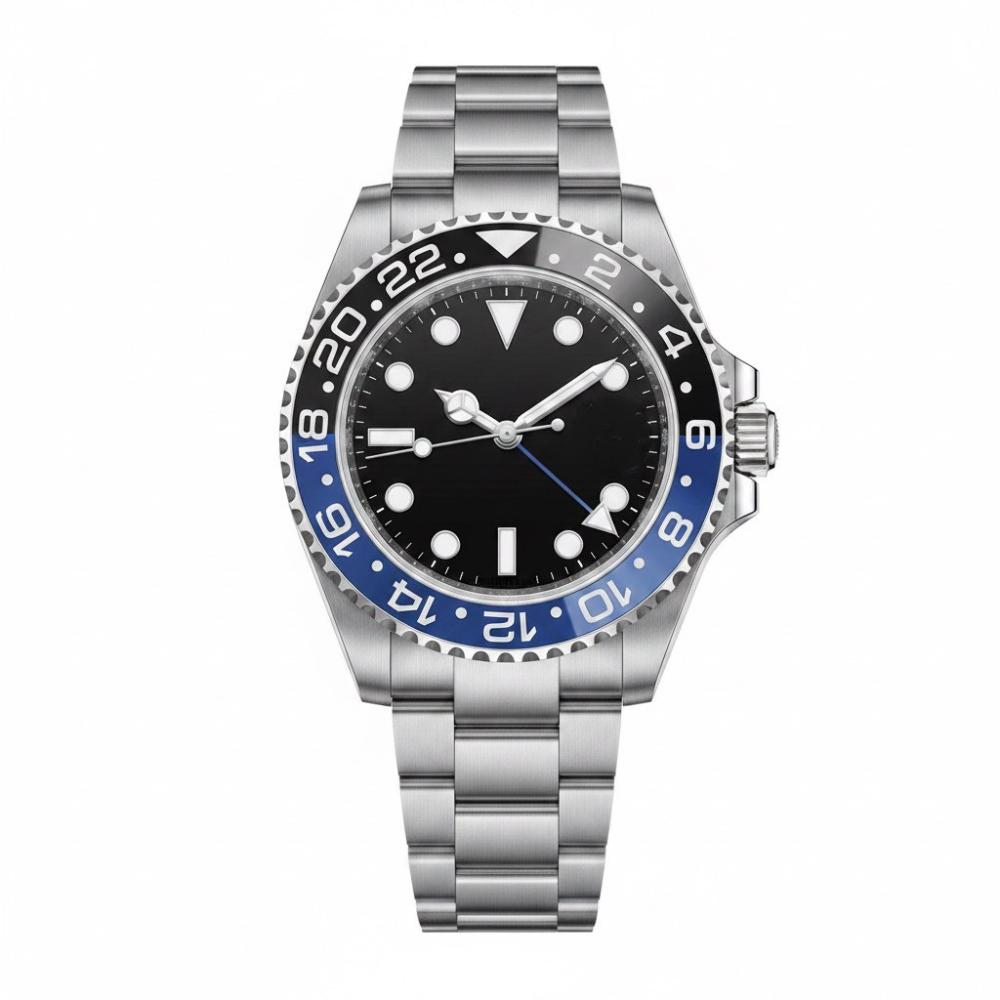 Herren-Armbanduhr mit zwei Zeitzonen
