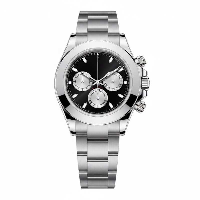 Chronograph-Armbanduhr aus Weißgold