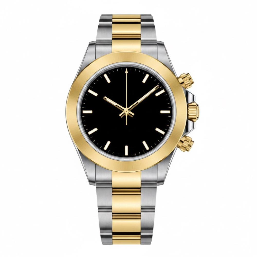 Chronograph-Armbanduhr im Bicolor-Design